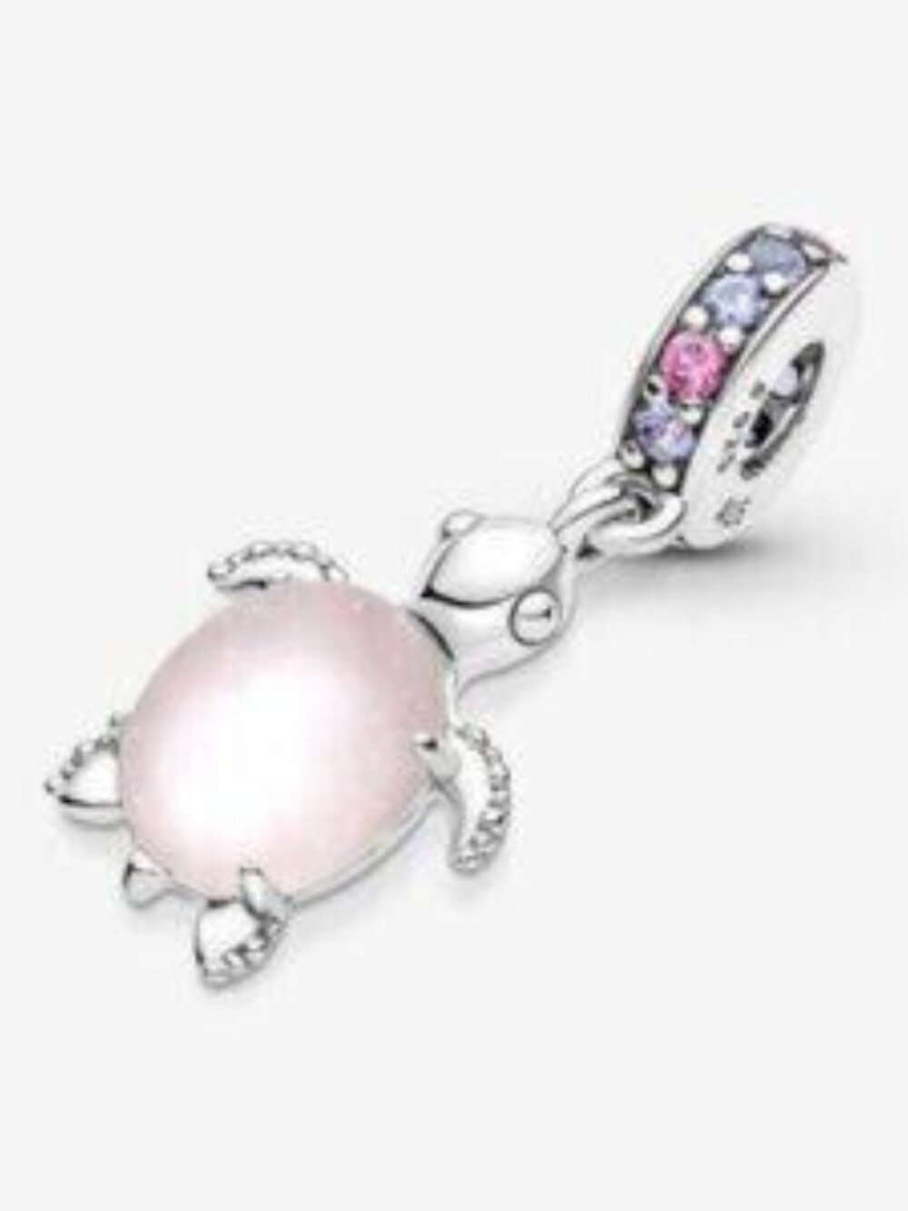 Pandora Pink and Purple Turtle Charm Dangle - Picture 3 of 5